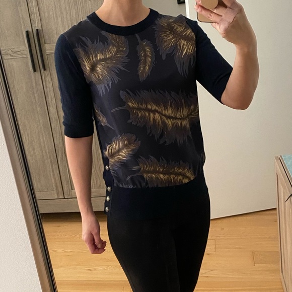 Silk contrast Wool sweater - Picture 1 of 8